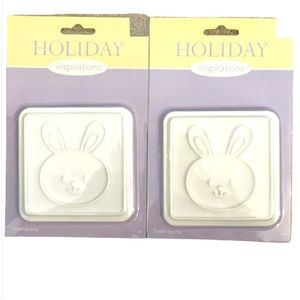 2 pack Easter Bunny / Rabbit toast stamps